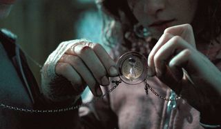 Harry Potter and the Prisoner of Azkaban the Time Turner up close in Hermione's hands