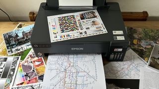 Epson EcoTank ET-14100 A3 printer undergoing our testing process