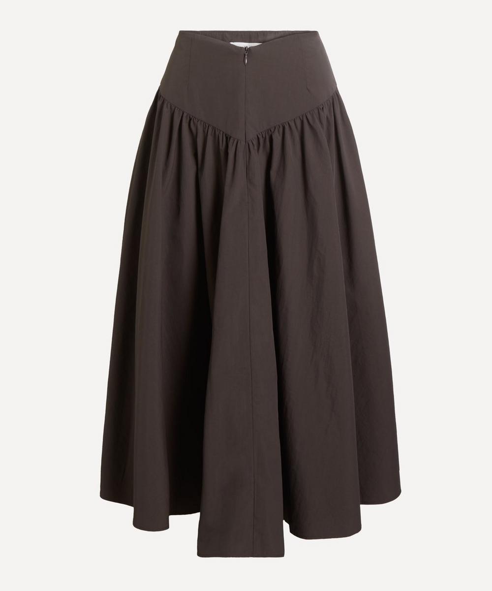 Deba Chestnut Midi Skirt