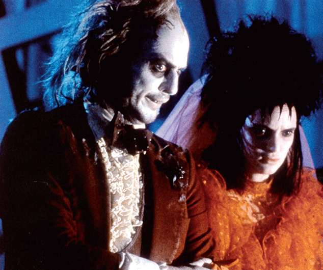 It’s the bride and nightmarish groom… Beetlejuice brought the Burtonesque look to a wider audience.