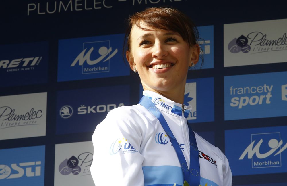 Katarzyna Niewiadoma (Poland) won silver