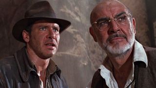 Harrison Ford and Sean Connery in Indiana Jones and the Last Crusade