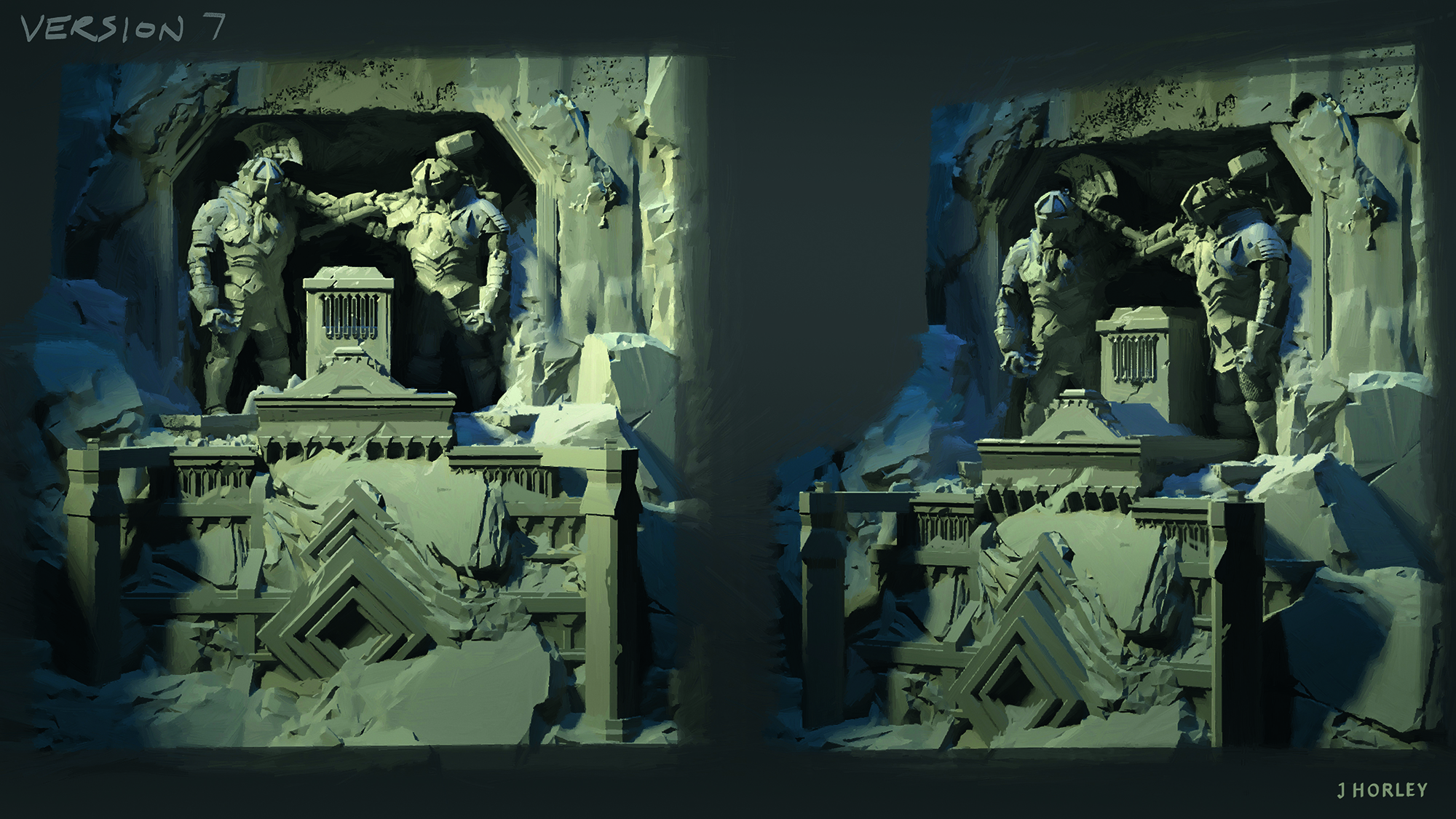 Visual development art for TV series The Lord of the Rings: The Rings of Power