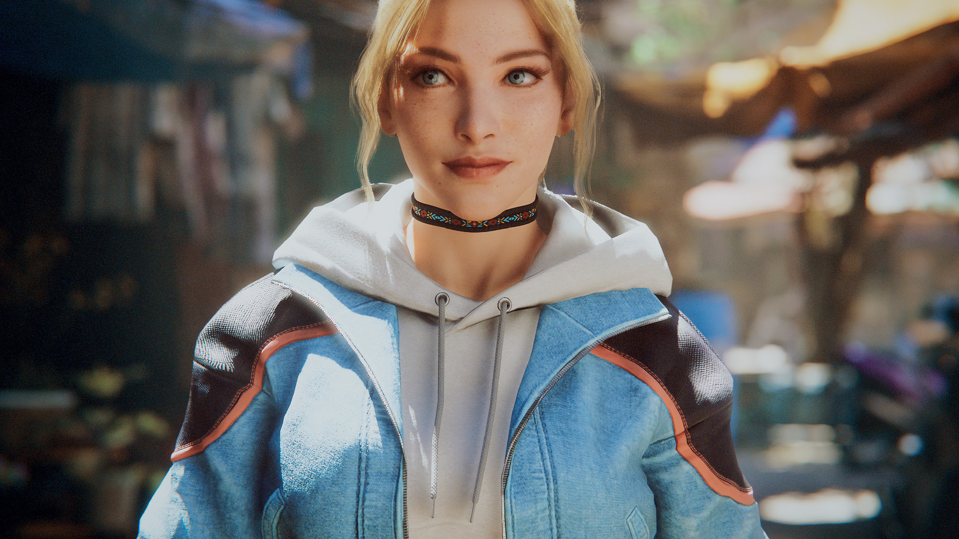 A blonde woman in Virtua Fighter Crossroads