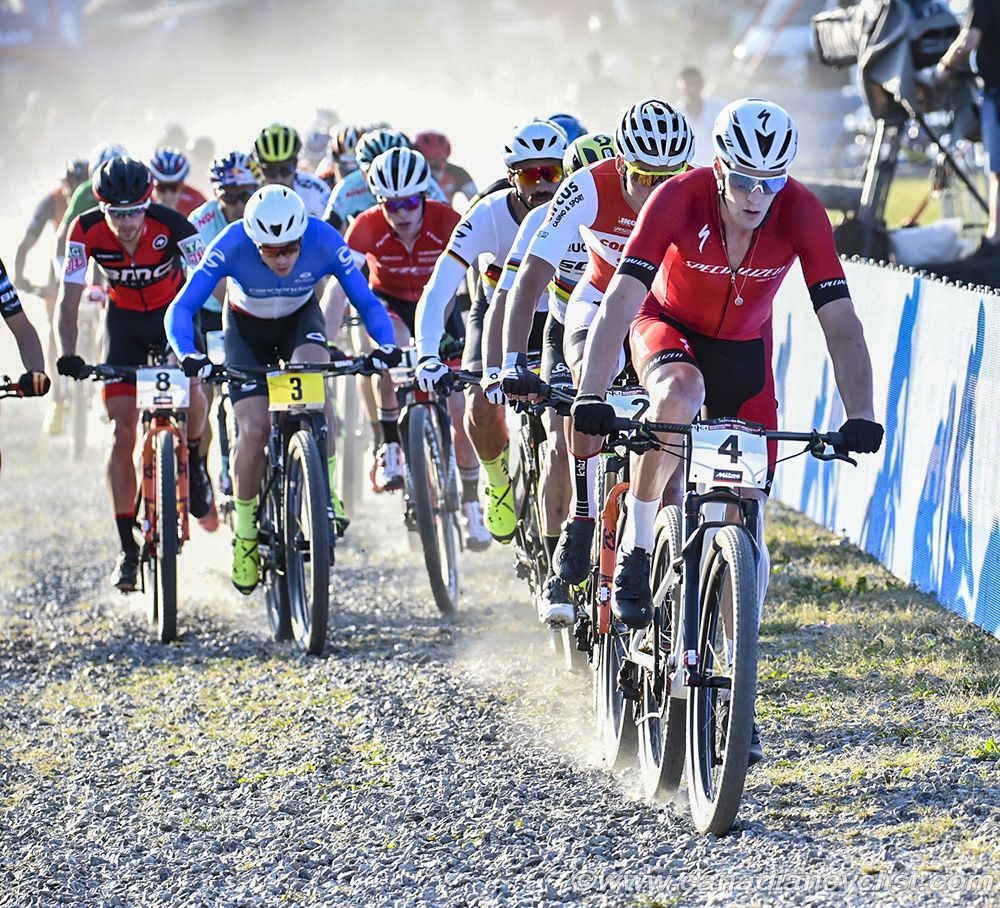 Sam Gaze (Specialized Racing) at the front