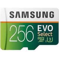 Samsung EVO Select 256GB MicroSDXC:  $39.99