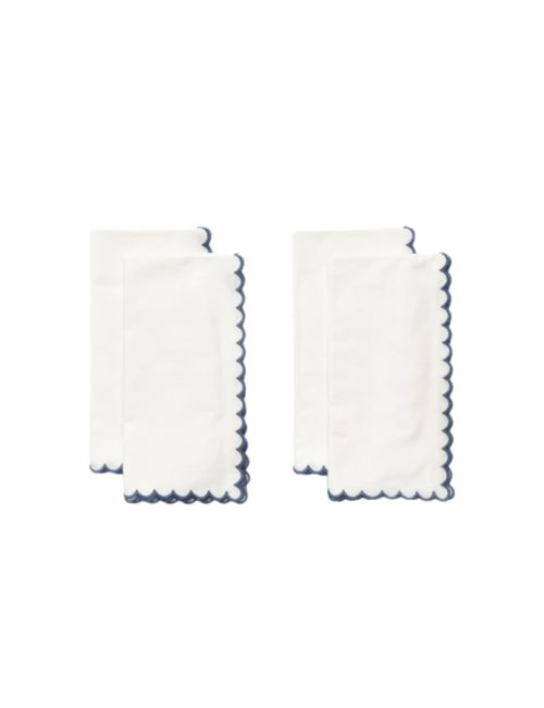 Scallop Border Napkins (Set of 4)