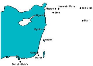 map showing city of Tel Haror, Israel