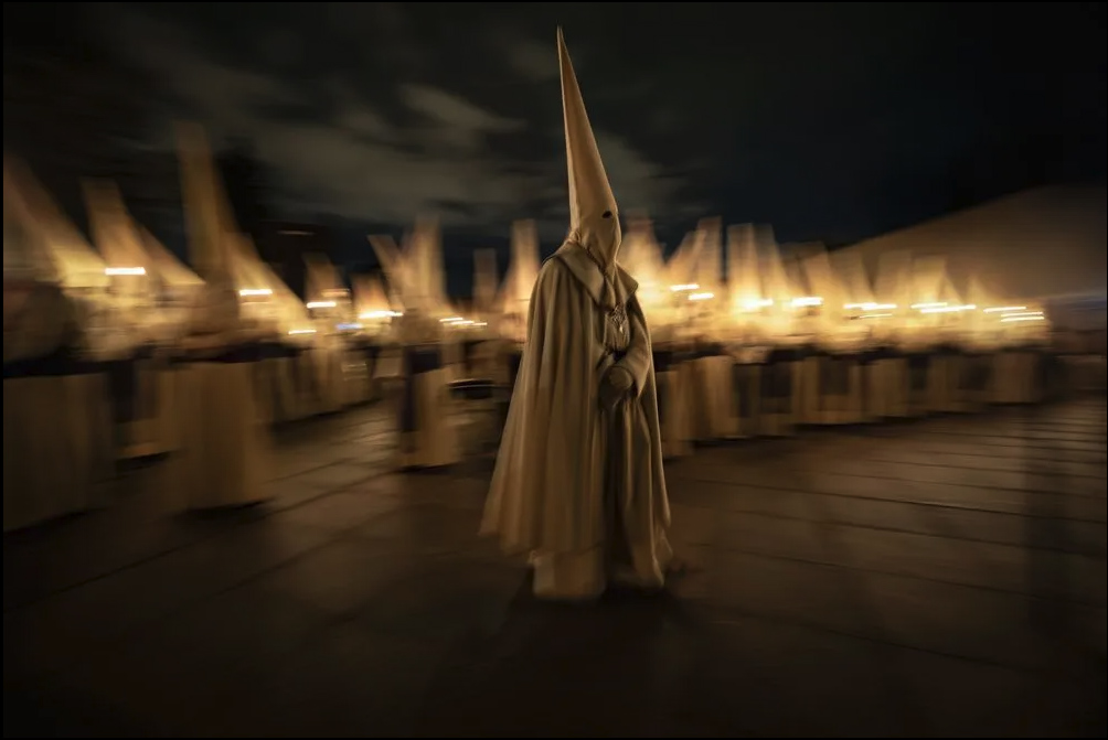 Travel Photographer of the Year 2025 winner Athanasios Maloukos' winning portfolio called Night of Sorrows: The 'Yacente' Procession of Zamora, Holy Thursday