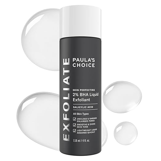 Paula&#039;s Choice, Paulas Choice--Skin Perfecting 2% Bha Liquid Salicylic Acid Exfoliant--Facial Exfoliant for Blackheads, Enlarged Pores, Wrinkles &amp;amp; Fine Lines, 4 Oz Bottle