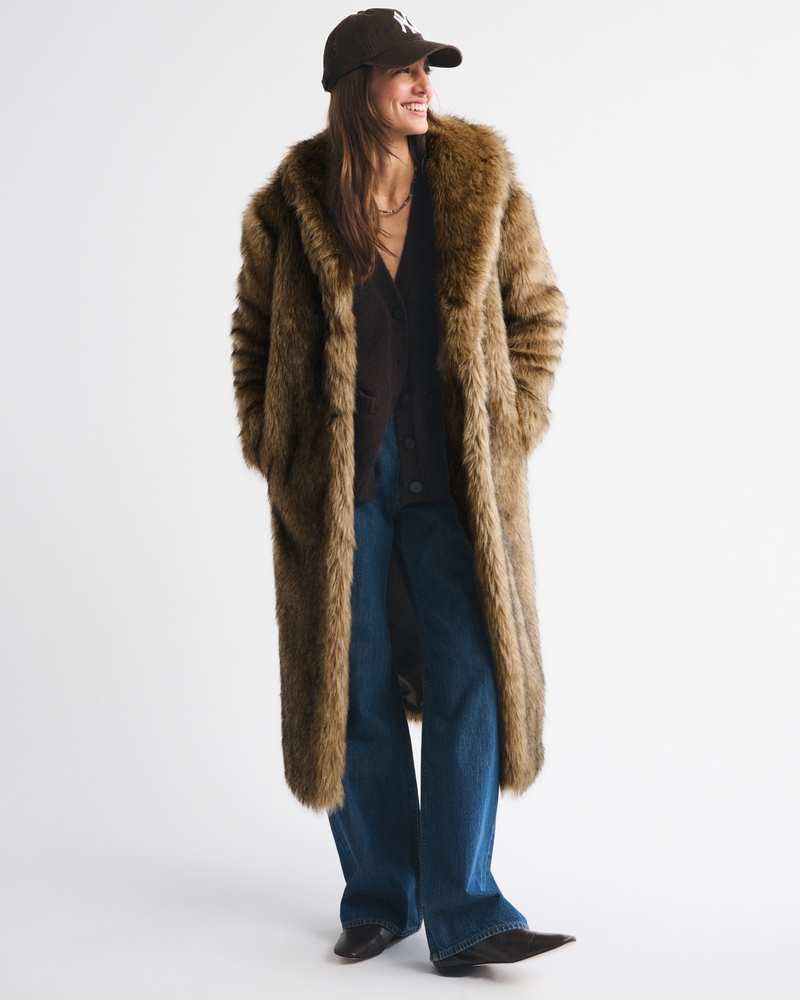 Long Faux Fur Coat