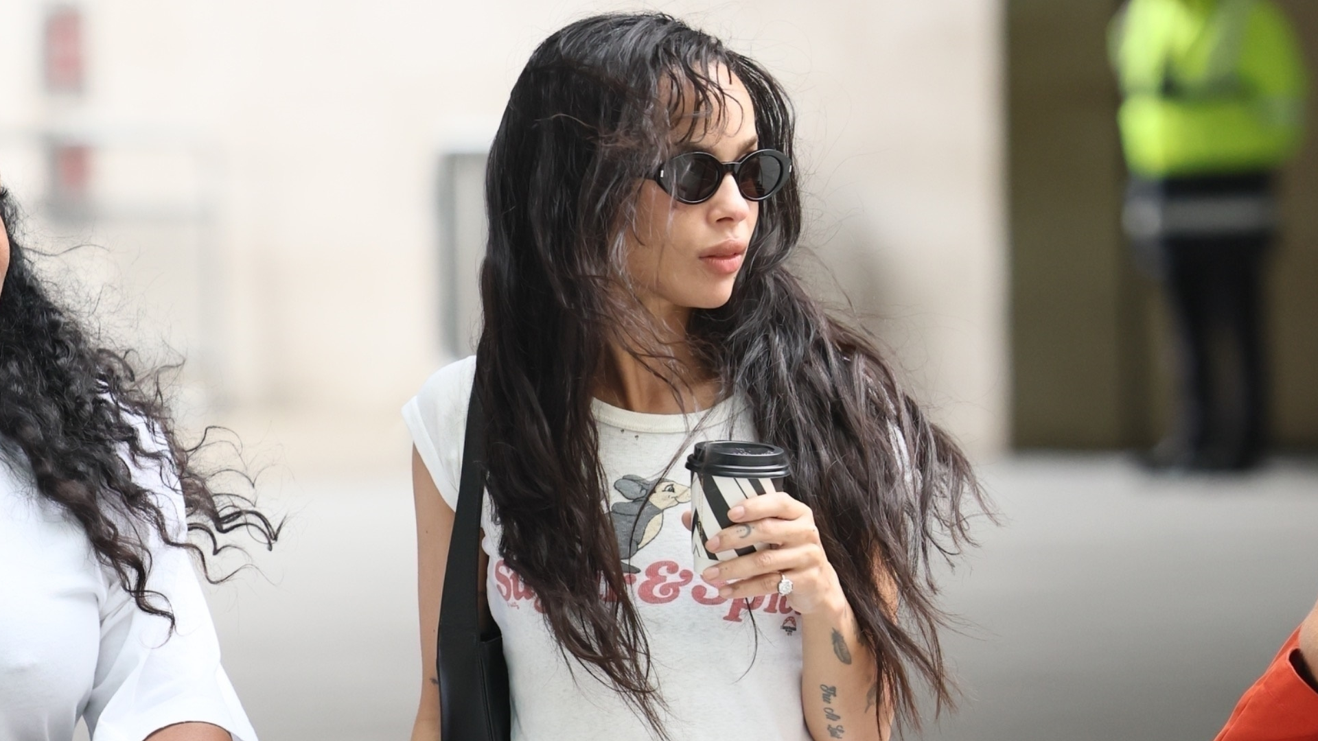 Zoë Kravitz&#039;s &#039;Caught Stealing&#039; press tour continued in a street style look, plus the peep-toe shoe trend