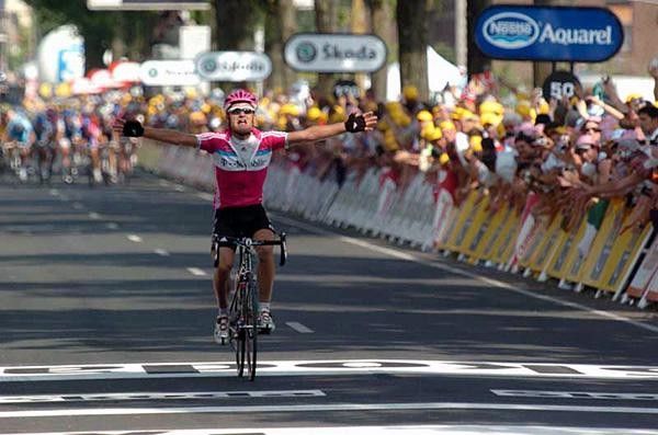 Matthias Kessler (T-Mobile) wins the stage in Valkenburg