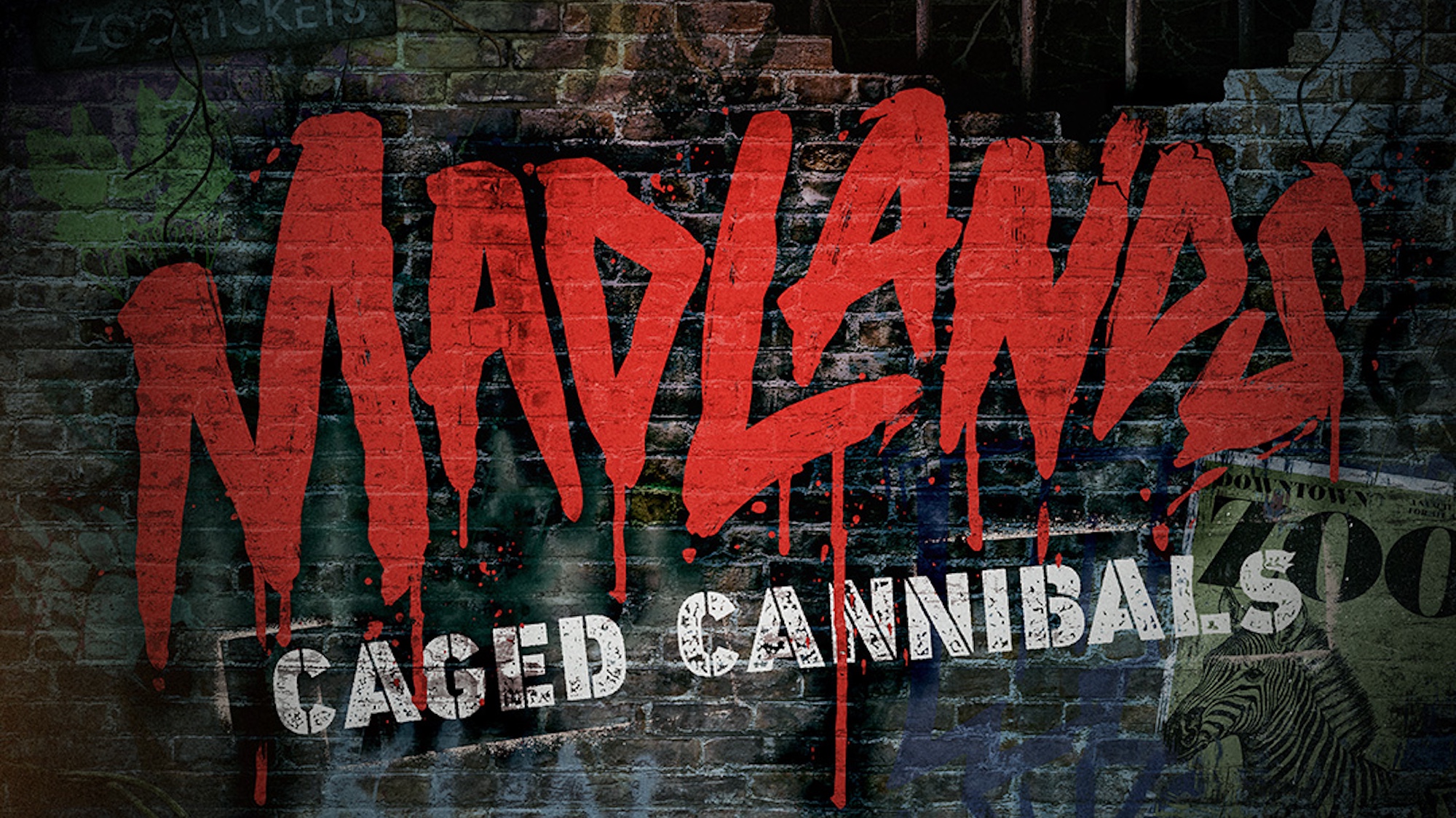 HHN 2026 house, Madlands: Caged Cannibals logo 
