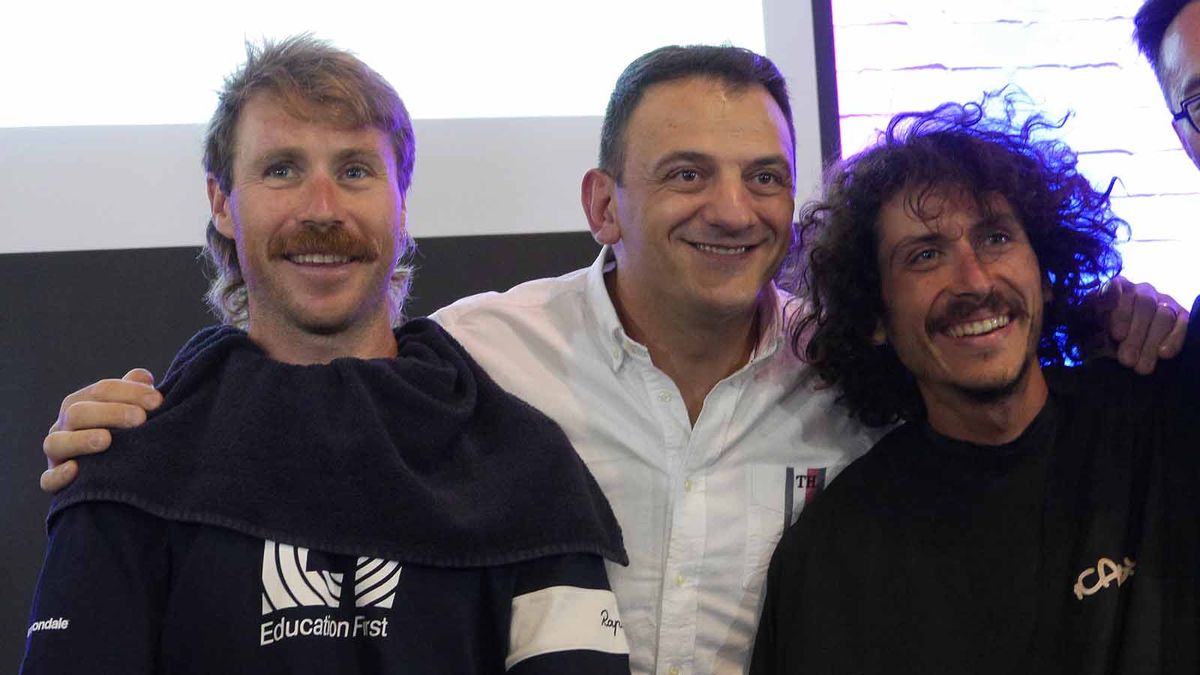 Mitch Docker and Lachlan Morton haircut