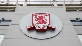 Middlesbrough FC logo at Riverside Stadium