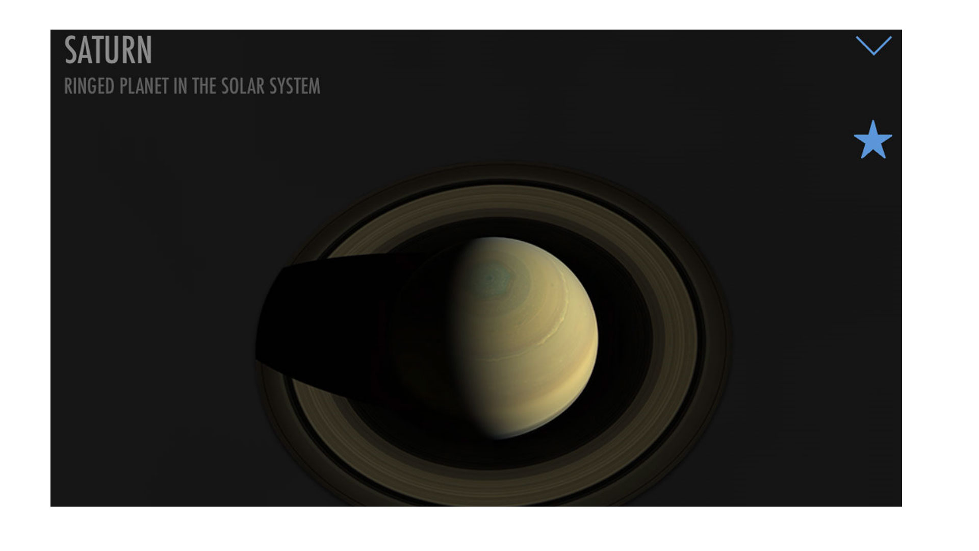 SkyView review: Image shows Saturn.