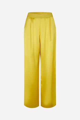 Bright yellow trousers from Stine Goya