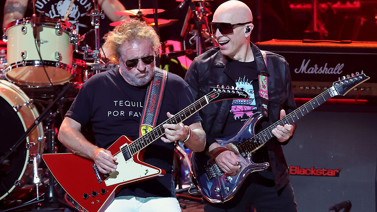 L-R) Sammy Hagar and Joe Satriani perform onstage during Metallica&#039;s All Within My Hands Foundation Presented by the Helping Hands Concert And Auction 2024 at YouTube Theater on December 13, 2024 in Inglewood, California