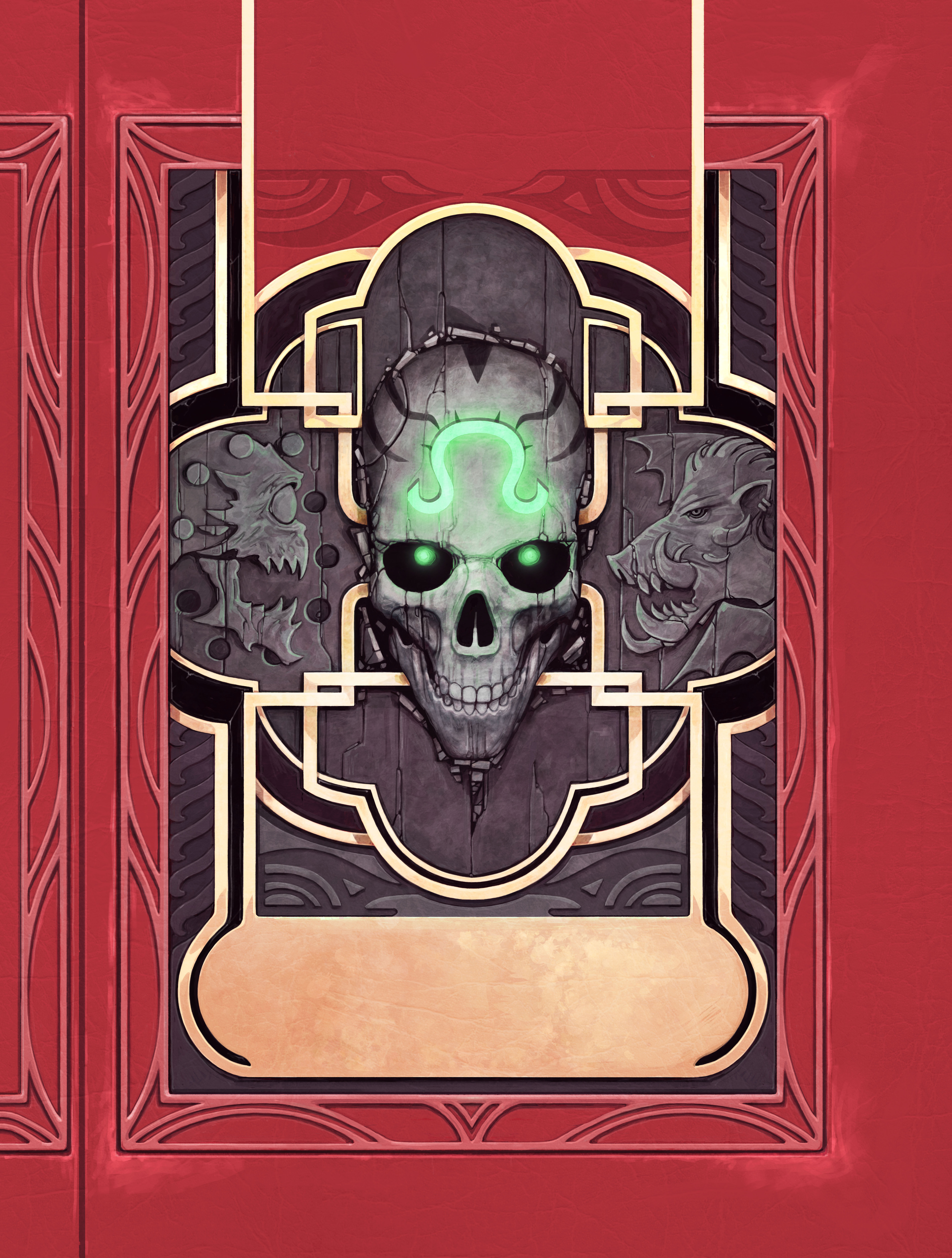 An alternative cover for Deadfall, featuring a Spectator and Baphomet