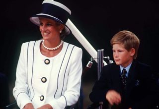 Princess Diana and Prince Harry at VJ Day Commemorative Event.