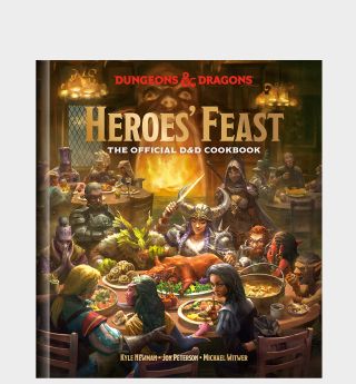 DnD cookbook cover on a plain background