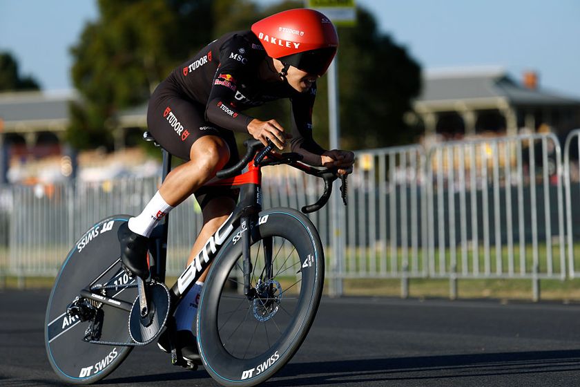 ADELAIDE, AUSTRALIA - JANUARY 20: Marius Mayrhofer of Germany and Tudor Pro Cycling Team competes during the 26th Santos Tour Down Under 2026 - Prologue a 3.6km individual time trial stage from Adelaide to Adelaide / #UCIWT / on January 20, 2026 in Adelaide, Australia. (Photo by Con Chronis/Getty Images)