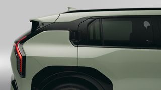 Kia EV3 electric crossover close-up of rear
