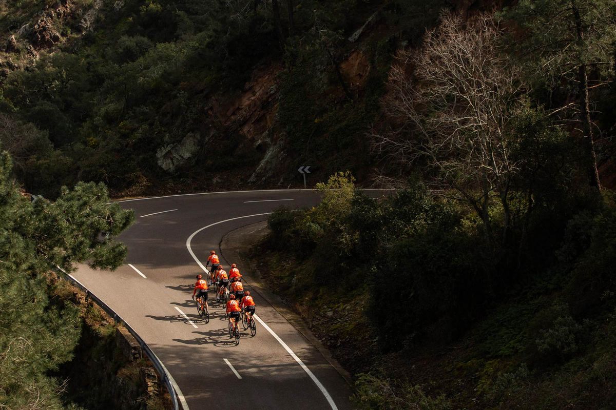 Rally Cycling at the team's training camp in Castellon de la Plana, Spain
