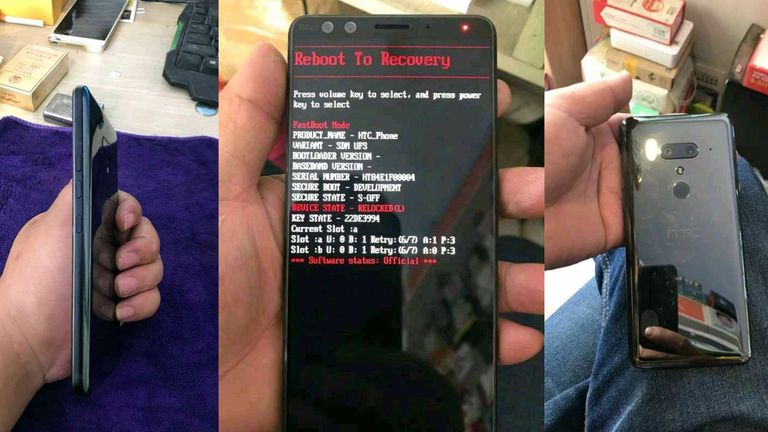 HTC U12+ Leaked Photos Show Dual Front-Facing Cameras
