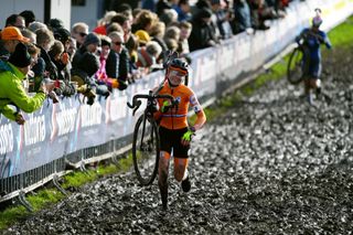 Femke Gort (Netherlands) racing at the UEC European Cyclocross Championships 2021