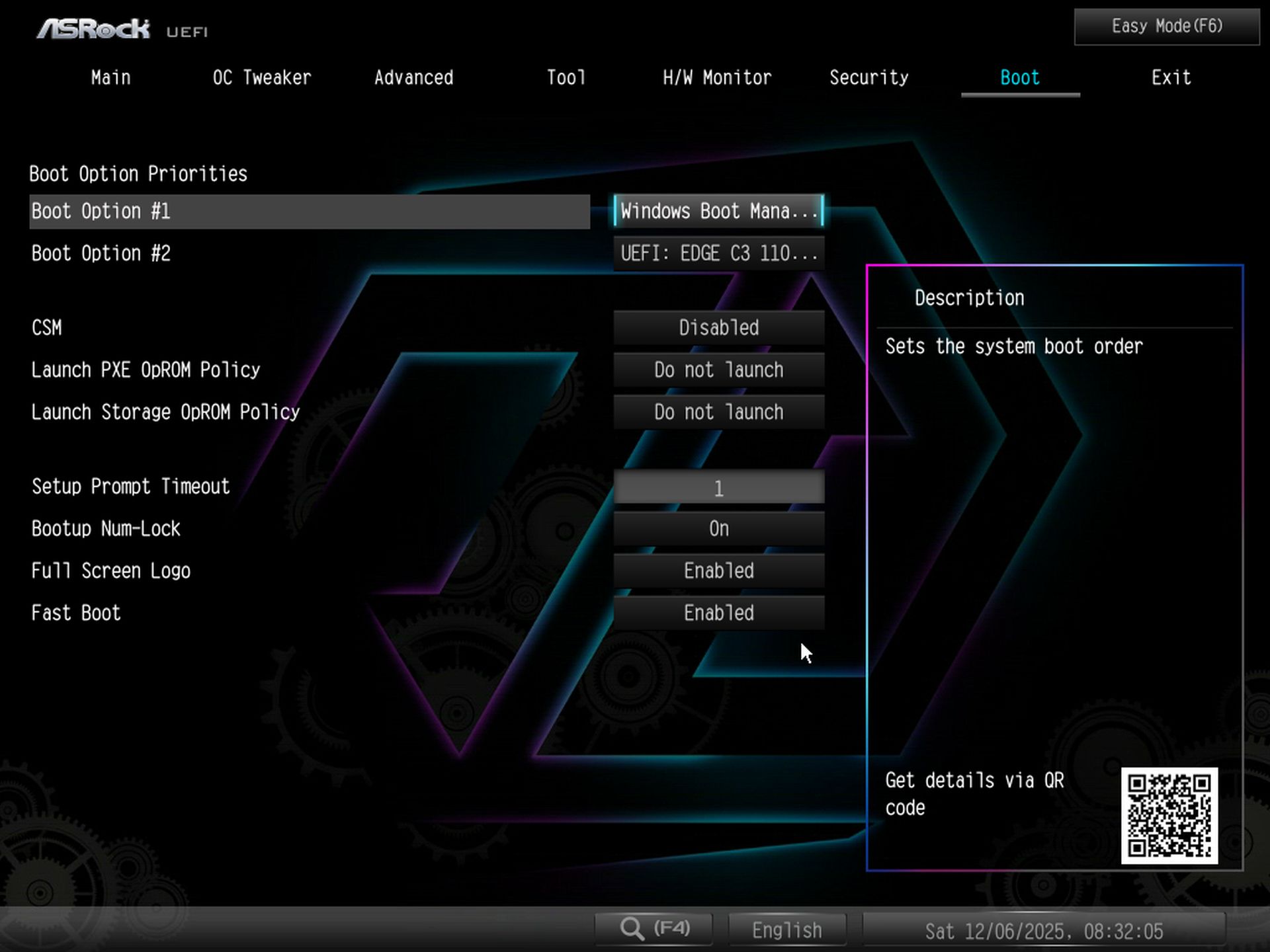 ASRock X870 Taichi Creator - BIOS