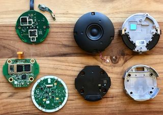 Inside an Echo Dot and Google Home Mini