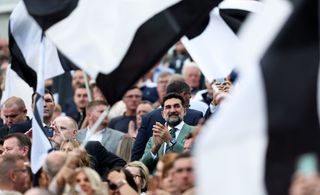 Yasir Al-Rumayyan, Newcastle United chairman looks on prior to the Premier League match between Newcastle United and Manchester City at St. James Park on August 21, 2022 in Newcastle upon Tyne, England.