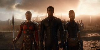 Okoye, Black Panther and Shuri in avengers: endgame