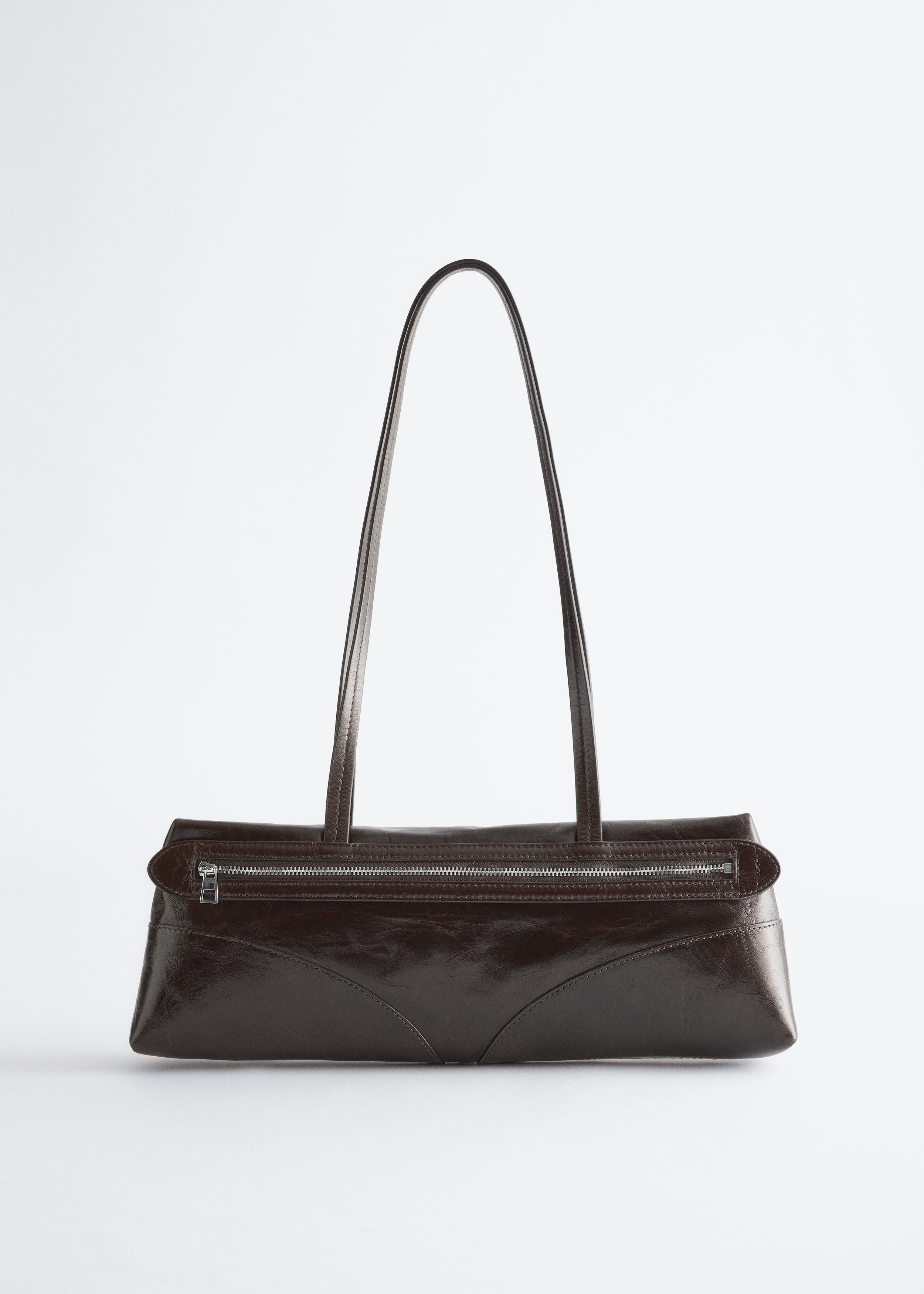 Slim Leather Shoulder Bag