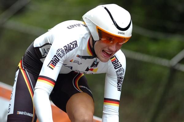 Germany's Maximilian Schachmann earned a bronze medal in the junior men's time trial Worlds.