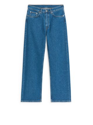 Shore Low Relaxed Jeans - Blue - Arket Gb