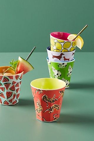 Porcelain, Fruit cup, Ceramic, Cup, Plastic, Food, Tableware, Non-alcoholic beverage, Cocktail garnish,