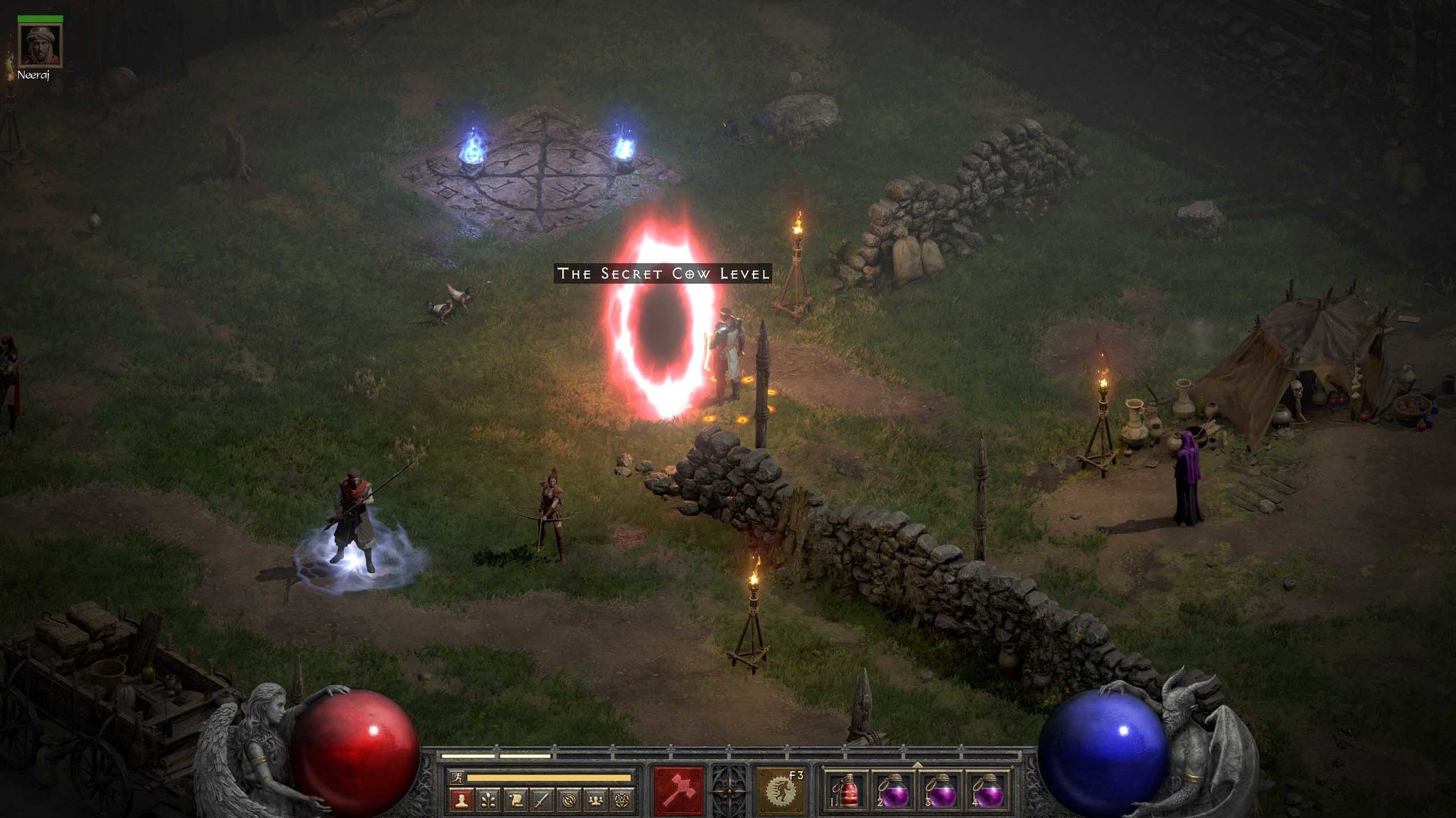 diablo 2 how to get to cow level