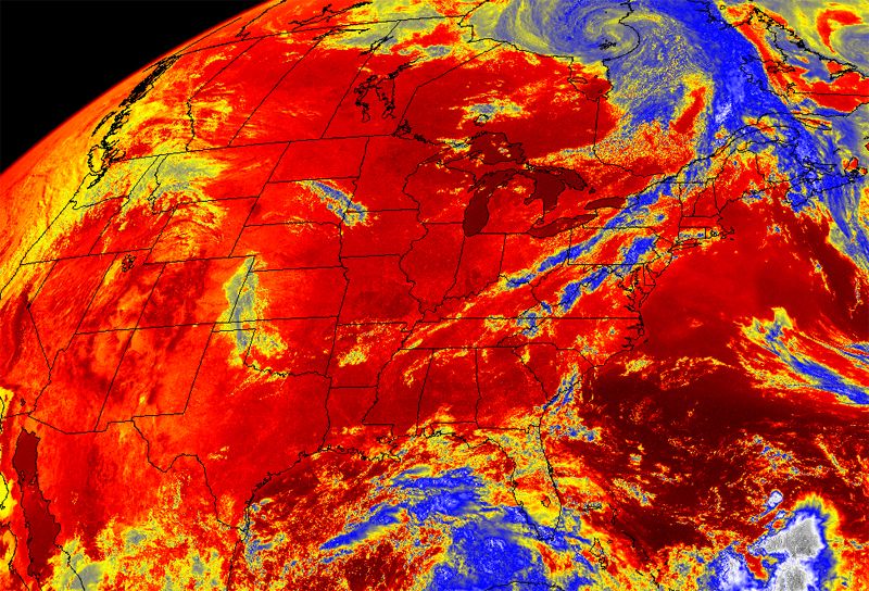 heat map of US