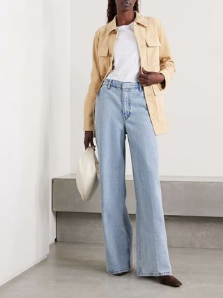 The Wide Trouser High-Rise Wide-Leg Organic Jeans