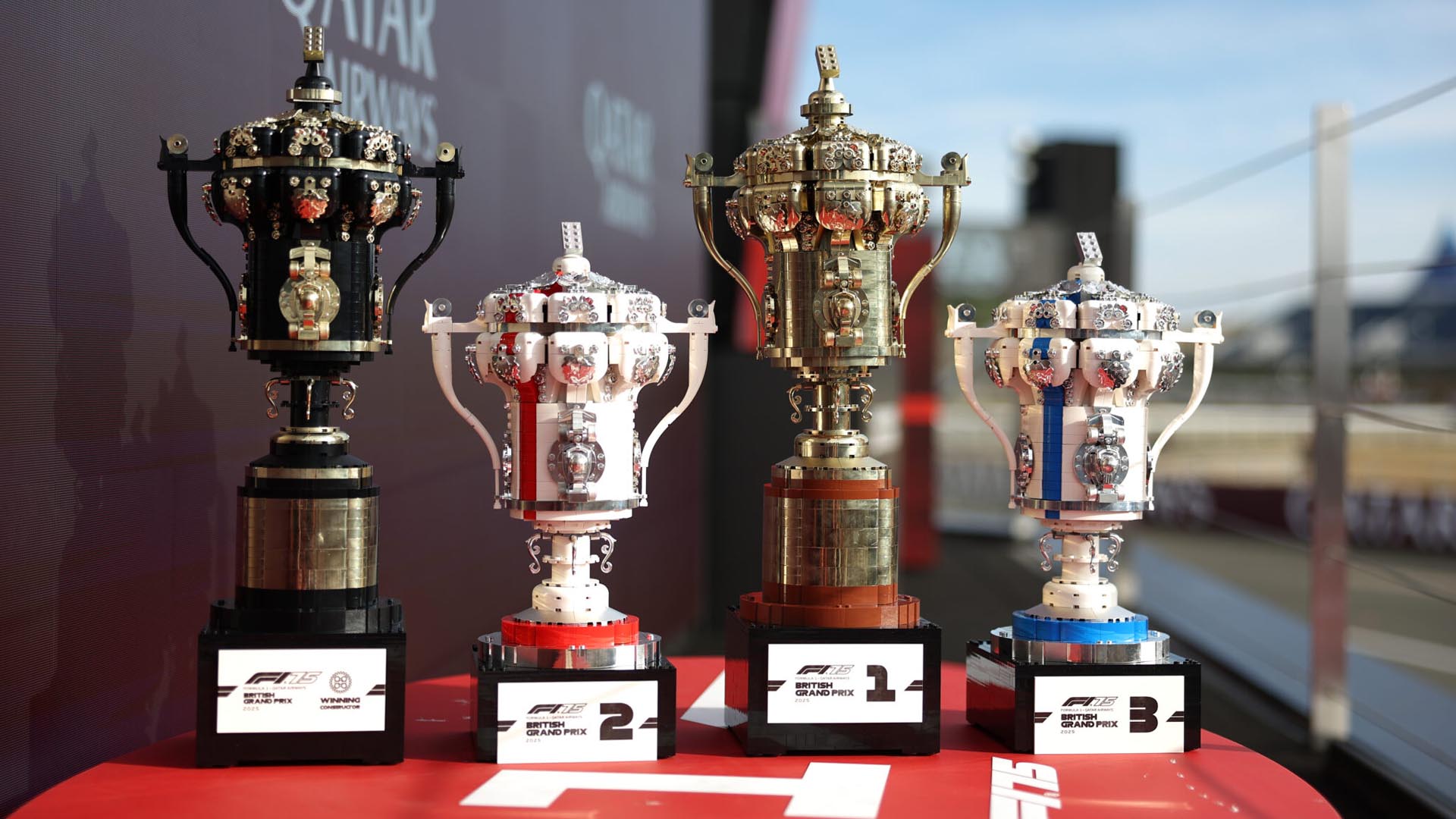LEGO F1 trophies