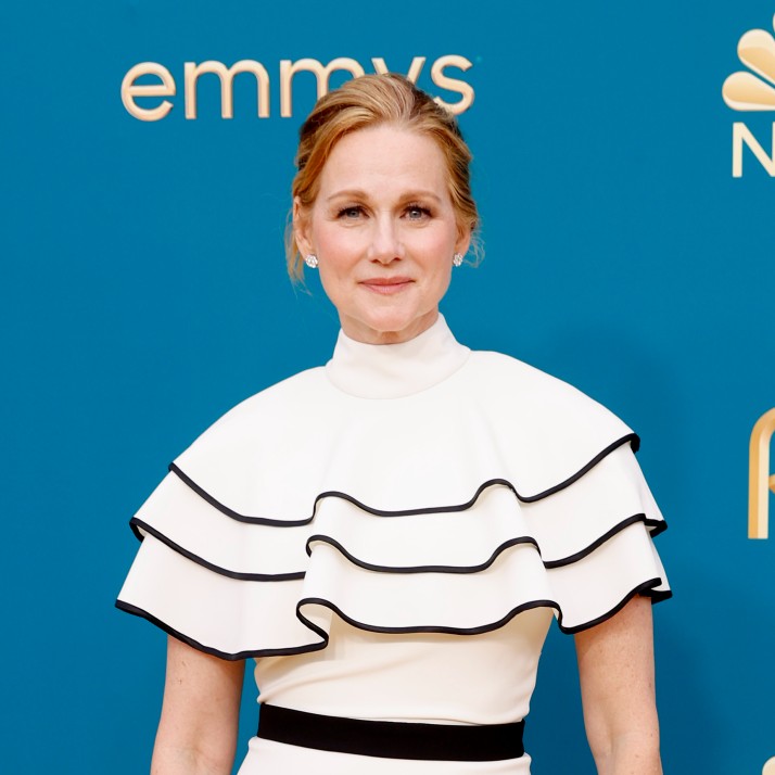 Laura Linney Turns Heads in Peplum at the 2022 Emmy Awards