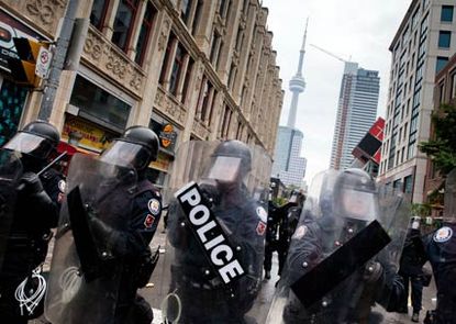 Toronto riots - World News - Marie Claire