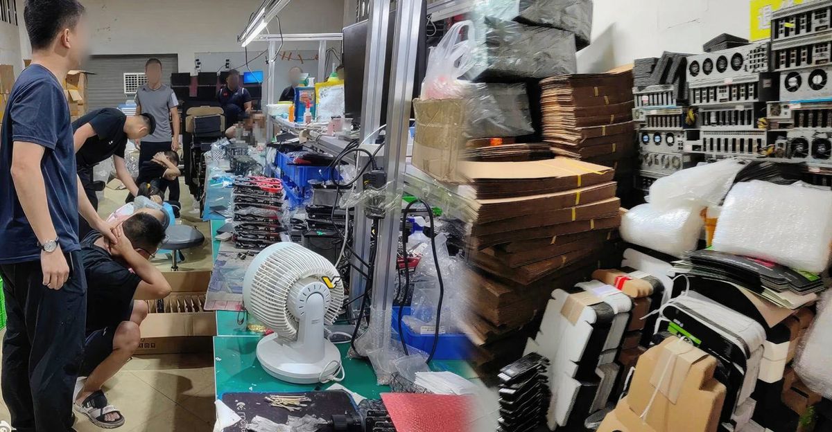 counterfeit graphics card police raid