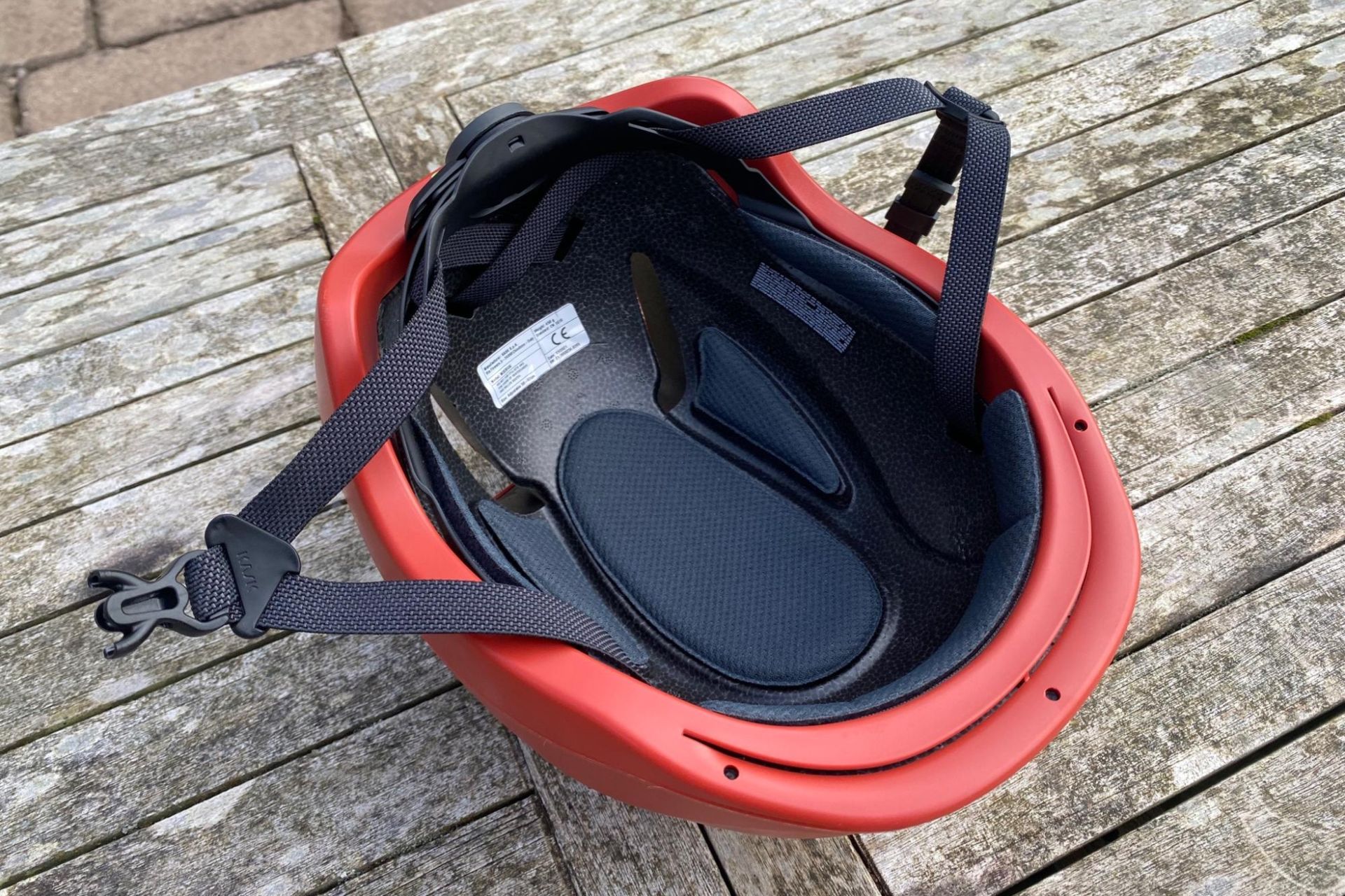 Image shows the Kask Moebius Limelight helmet