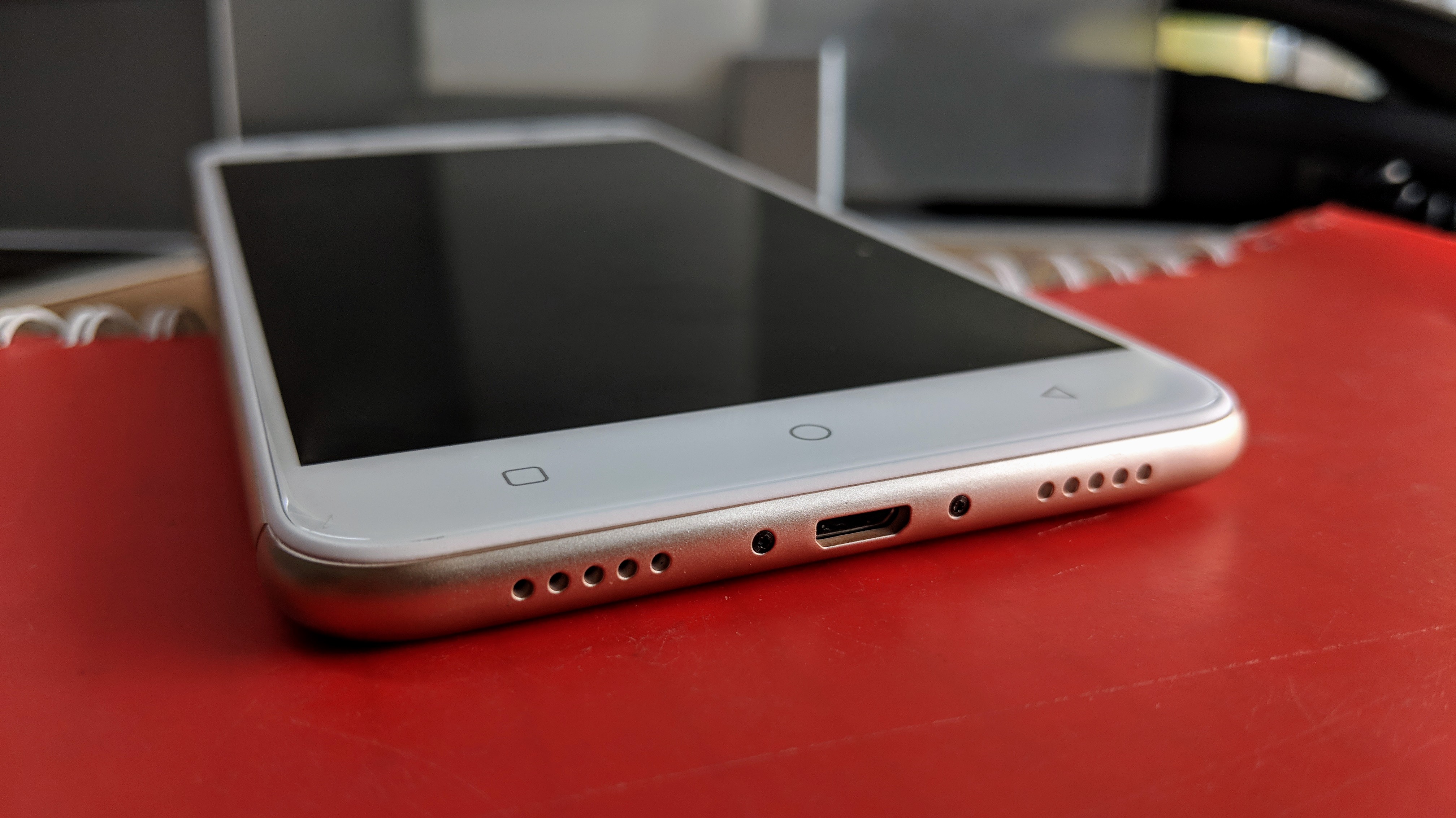 Micro USB charging port