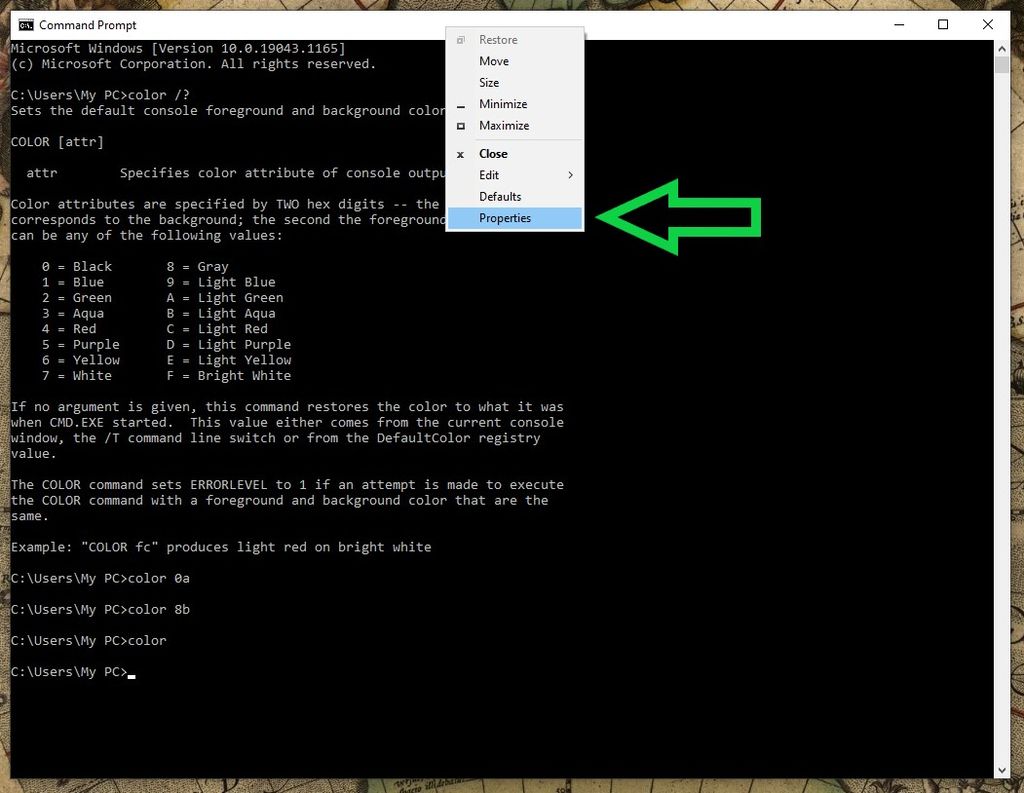 How to change Command Prompt color in Windows 10 | Tom's Guide