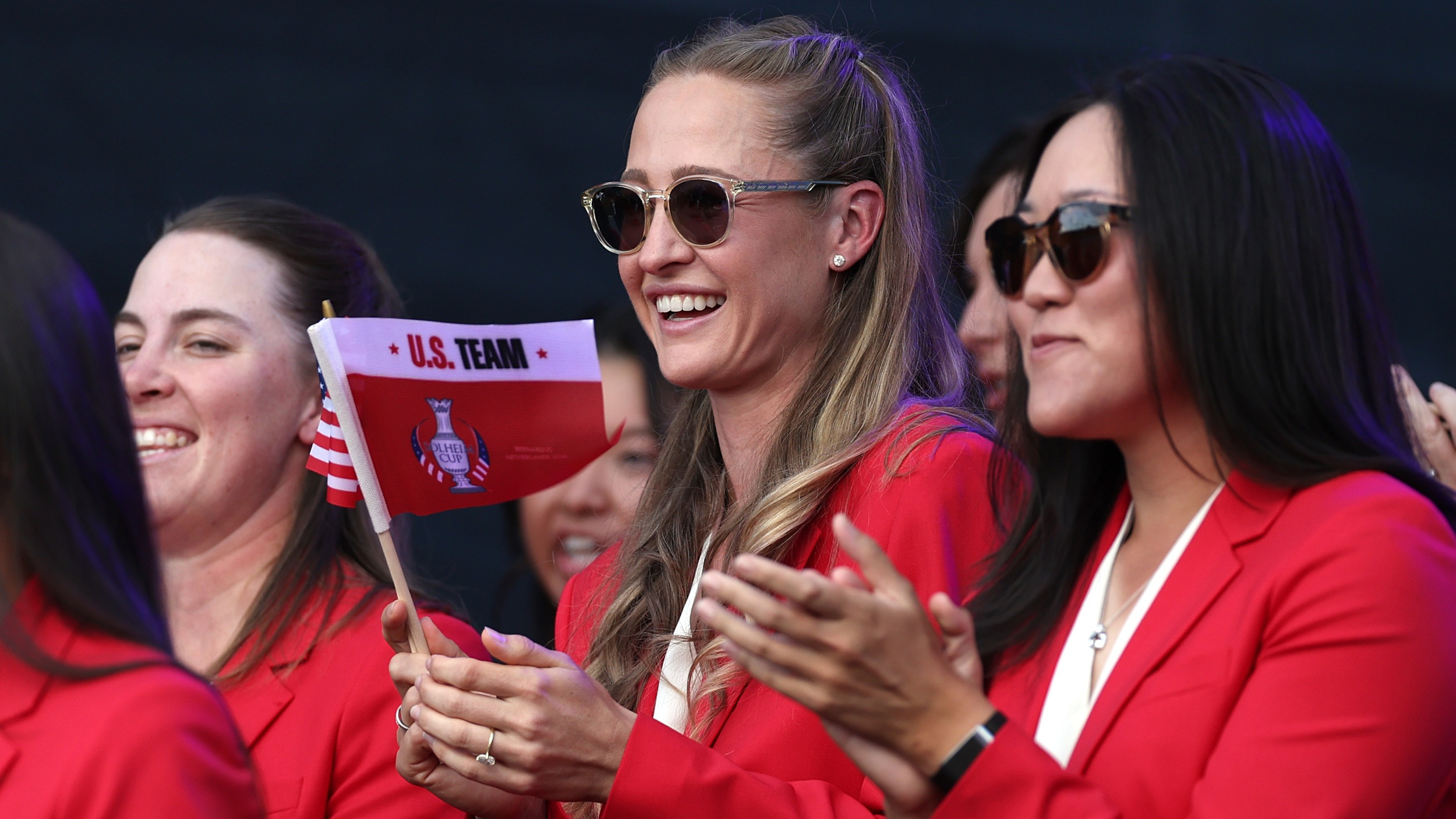 Nelly Korda at the 2026 Solheim Cup opening ceremony
